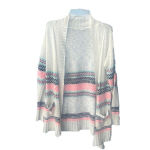 Juniors Patterned open front cardigan